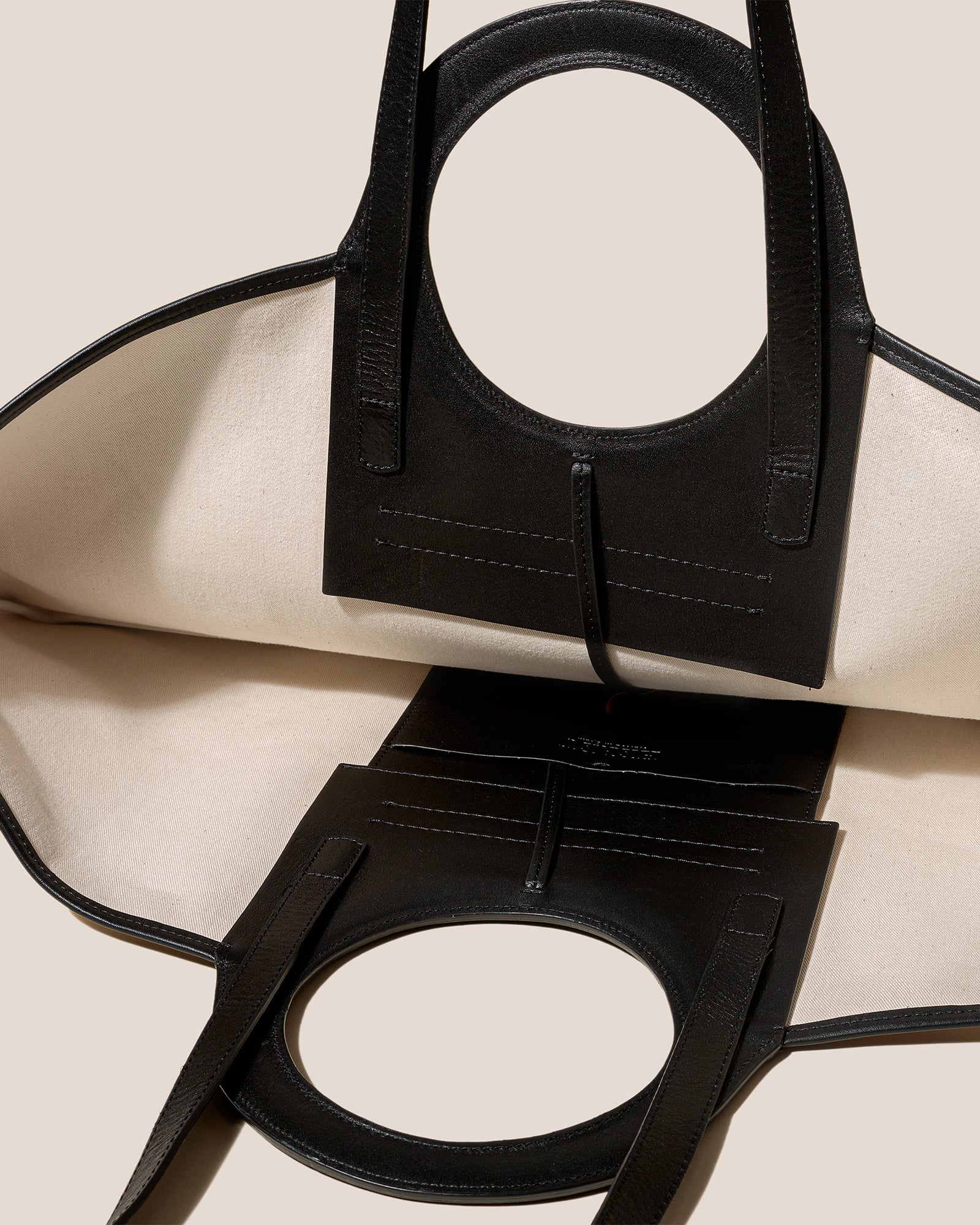 CALA L - Leather-trimmed Canvas Tote Bag - Image 4