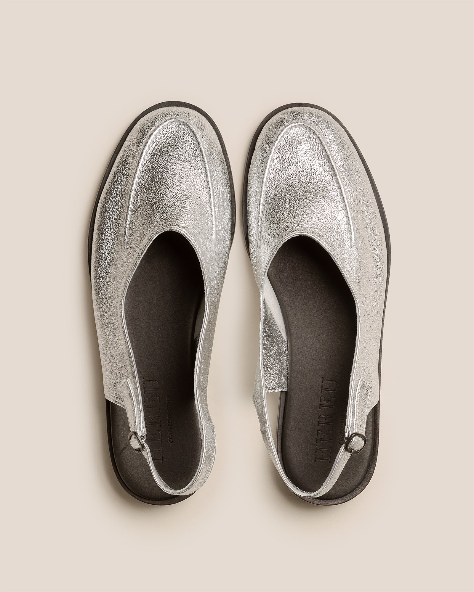 JULIOL SLINGBACK METALLIC - High-Cut Deconstructed Slingback Loafer - Image 2